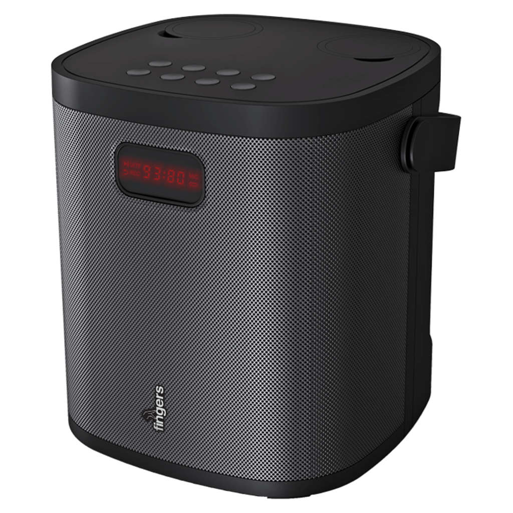 Fingers 2Mic-GrooveBox Portable Speaker With 2 Wireless Mics Rich Black - Image 3