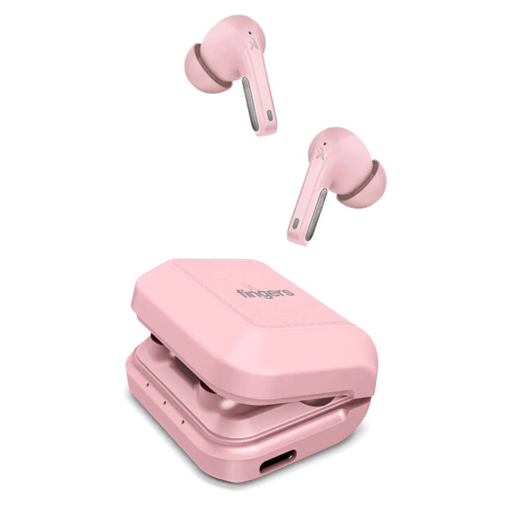 Fingers Caribbean True Wireless Earbuds Blush Pink - Image 2
