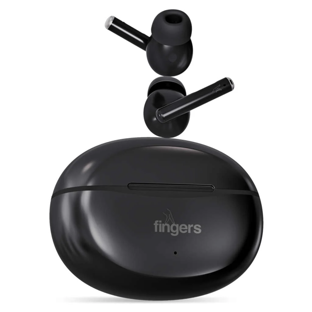 Fingers Go-Hi-3 True Wireless Earbuds Black - Image 5