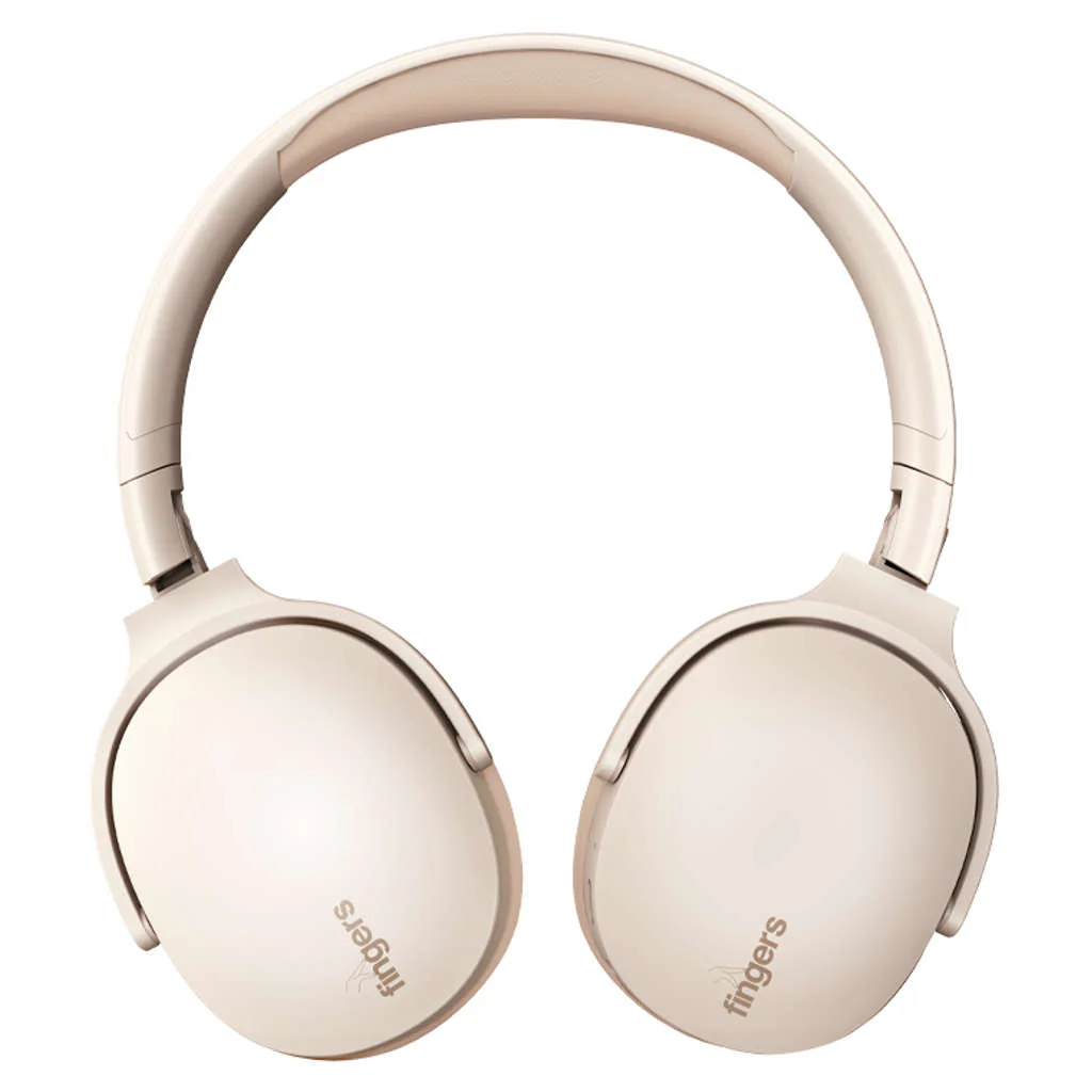 Fingers Rock-n-Roll H6 Wireless Headphones Beige - Image 3
