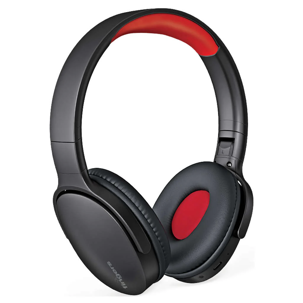 Fingers Rock-n-Roll H6 Wireless Headphones Soft Black + Rich Red - Image 4