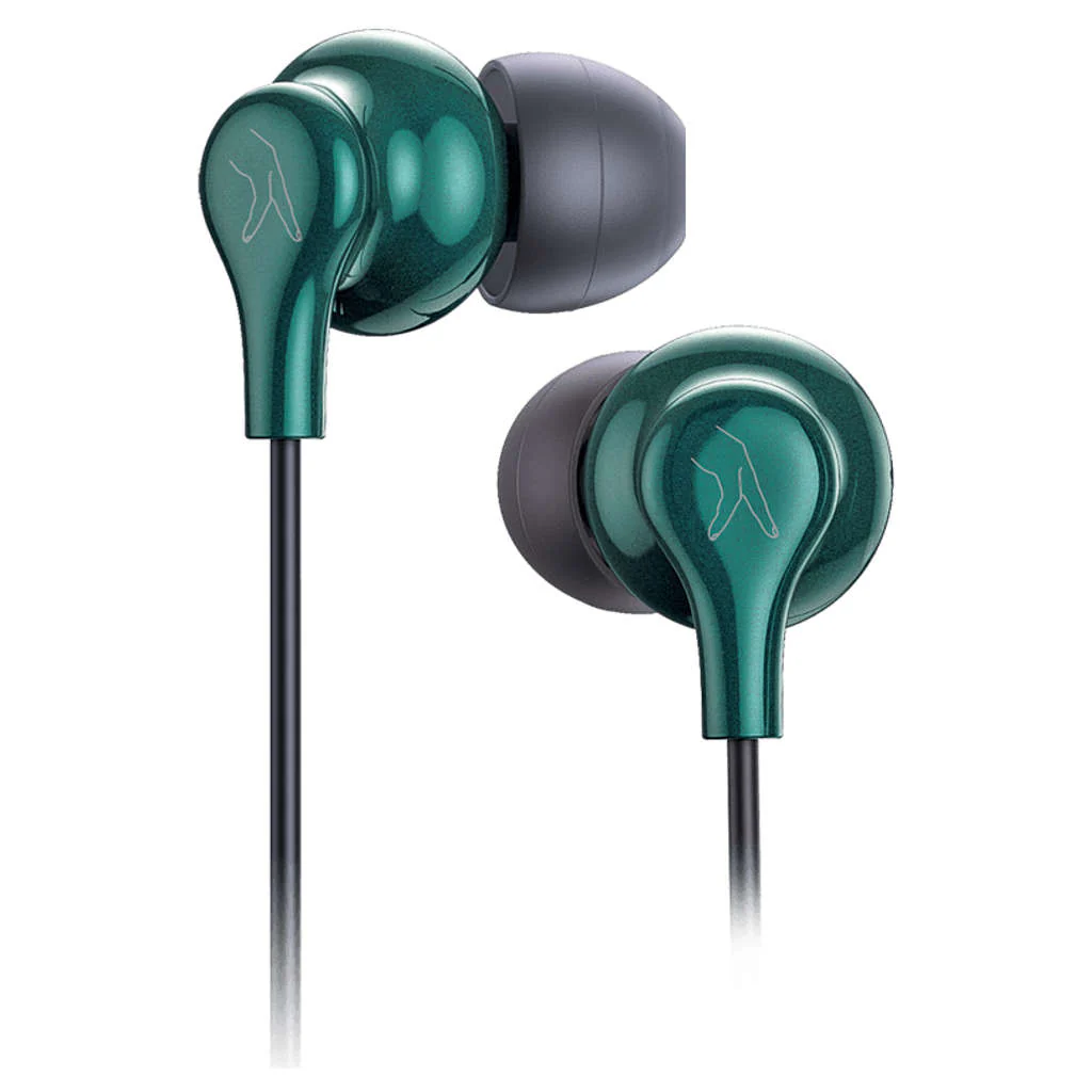 Fingers SoundBoss Wired Earphone Emerald Green