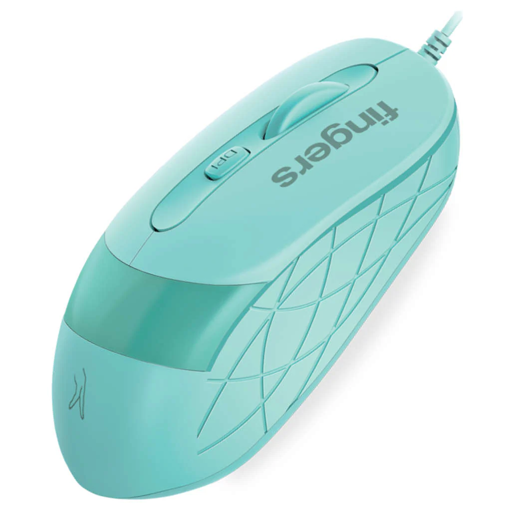 Fingers SuperHit Wired Mouse Sea Blue - Image 3