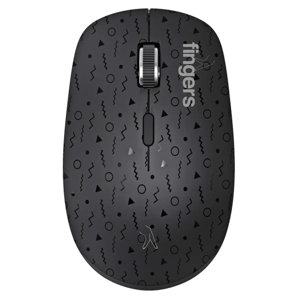 Fingers TrendyGrip Wireless Mouse Matte Black - Image 3