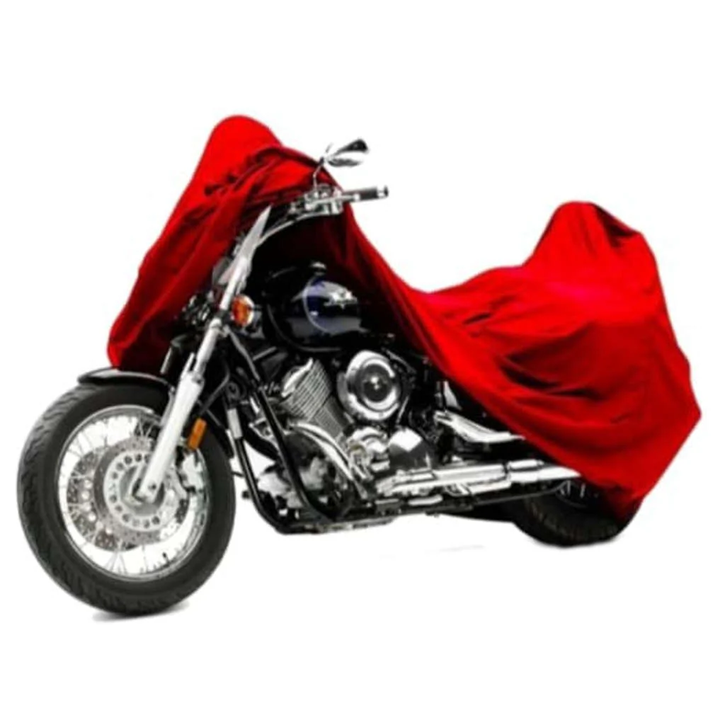 Frontline Waterproof Imported Fabric Bike Body Cover Red - Image 2