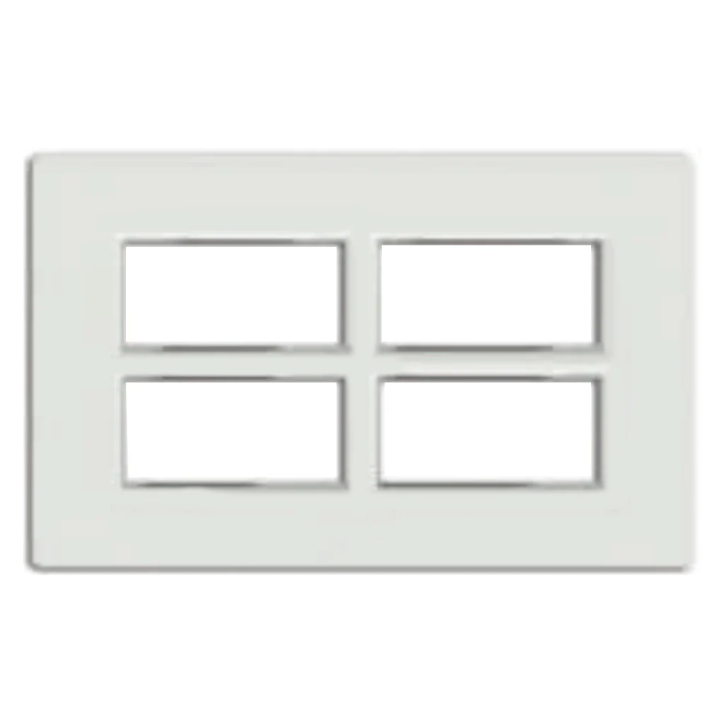 Fybros F-Wood Modular Plates With Mounting Frame 16M Glacier White F7010