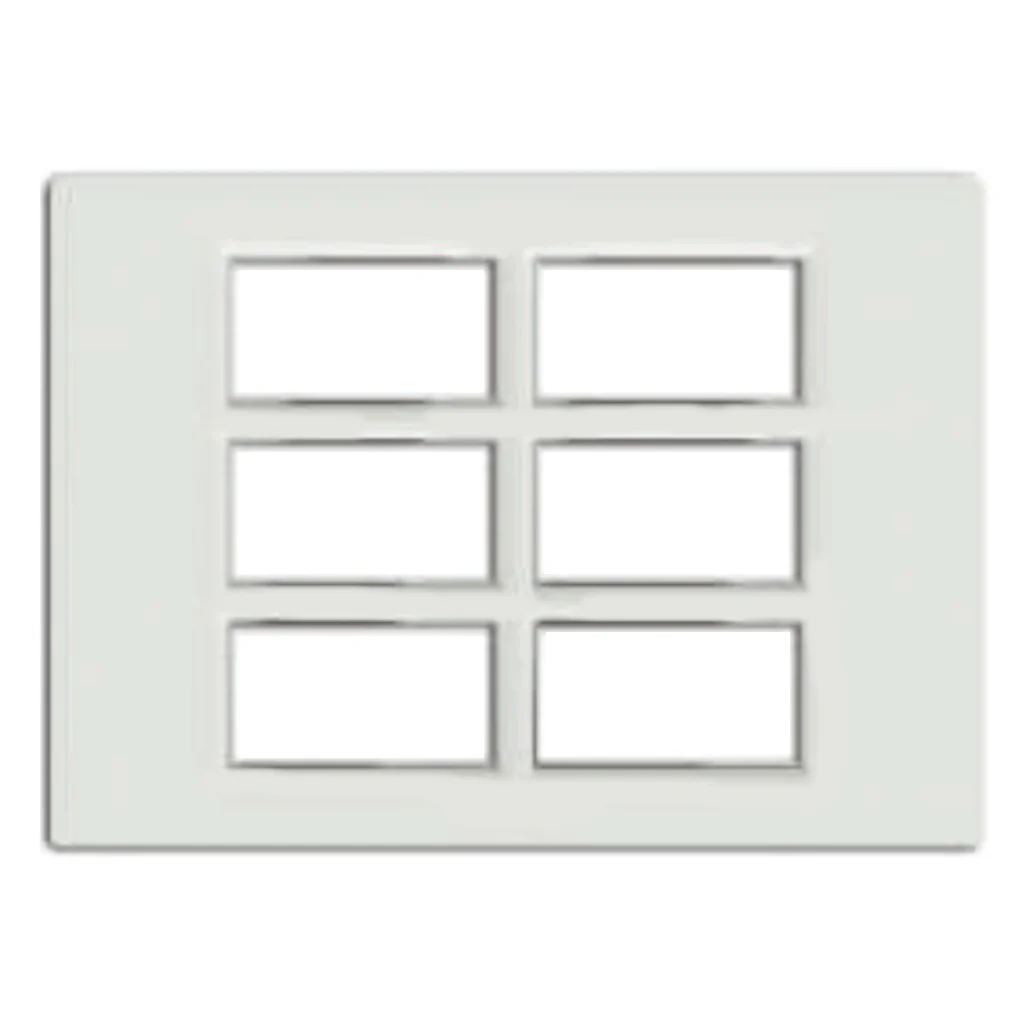 Fybros F-Wood Modular Plates With Mounting Frame 24M Glacier White F7013