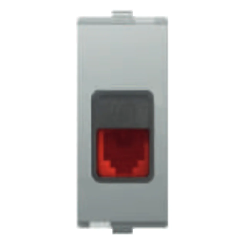 Fybros Favio EDP Socket Outlet RJ45(6e) Metallic F1074