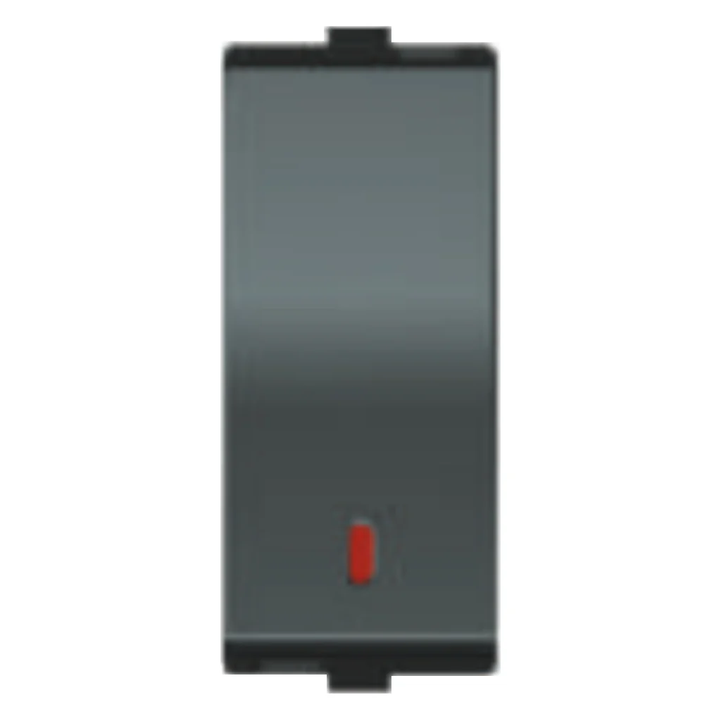 Fybros Favio X3 One Way Switch With LED Indicator One Module 6Amp Metallic F1302