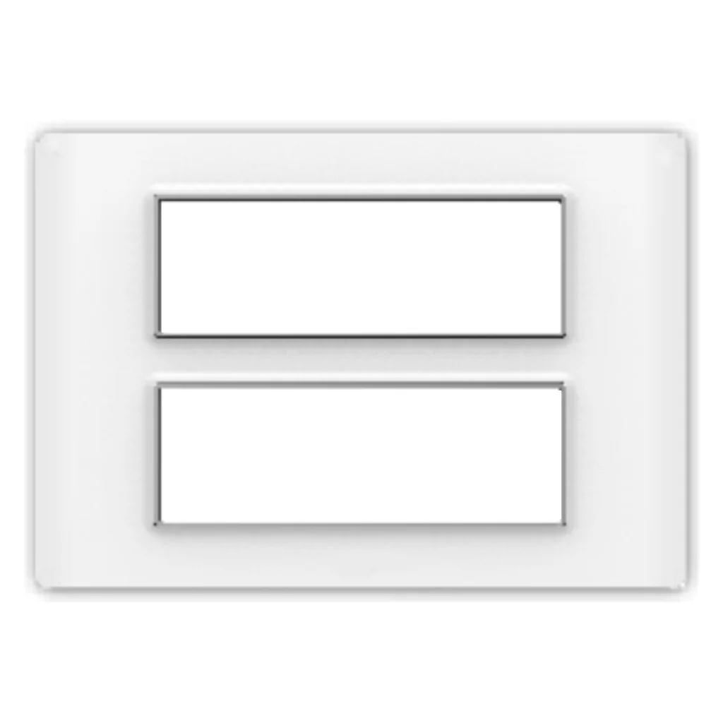 Fybros Flare Modular Plates With Mounting Frame 12M Mint White F9008