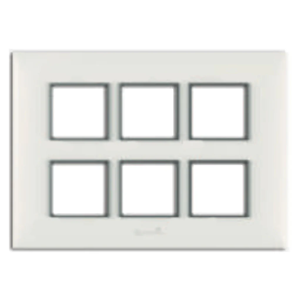 Fybros Fusion Modular Plates With Mounting Frames 12M(2+2+2+2+2+2) Glacier White F3013