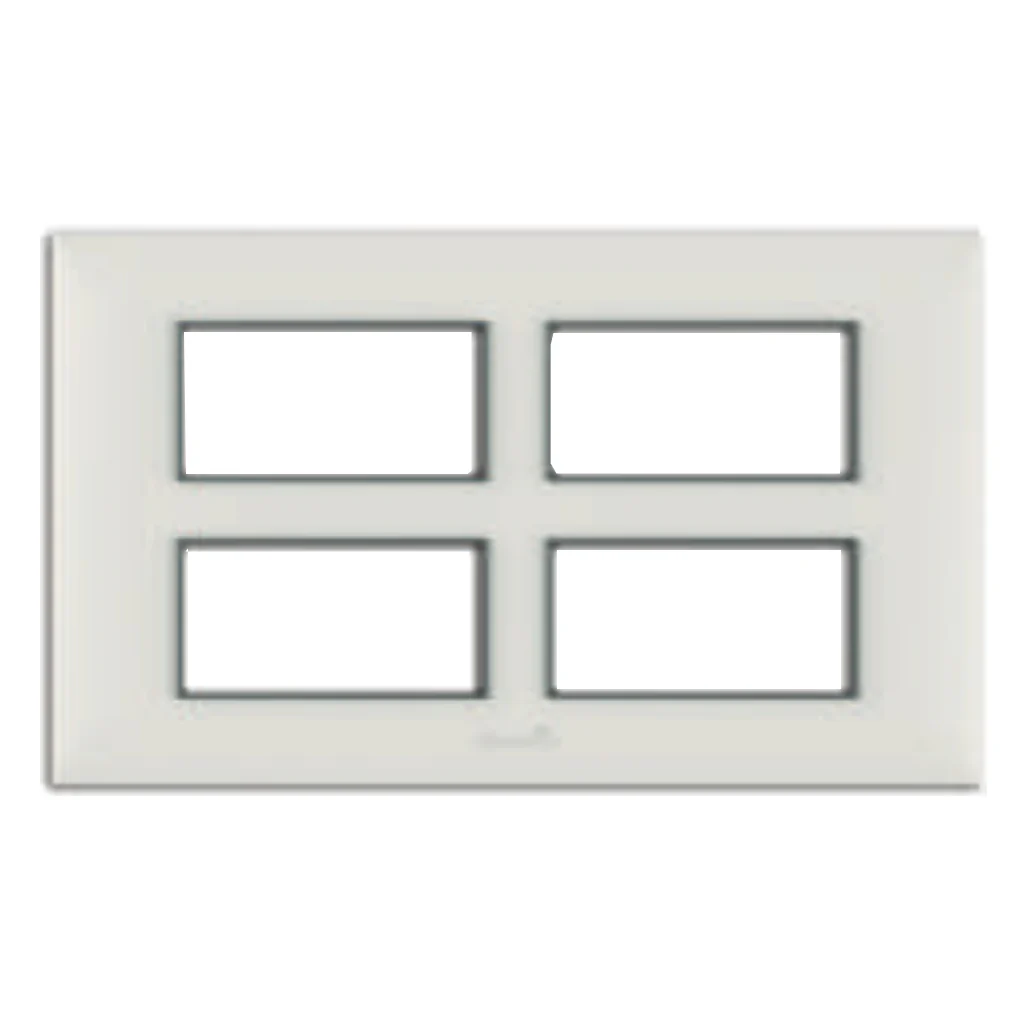 Fybros Fusion Modular Plates With Mounting Frames 16M Glacier White F3014