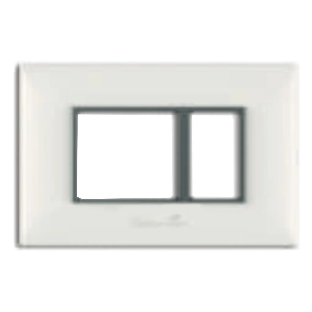 Fybros Fusion Modular Plates With Mounting Frames 3M(2+1) Glacier White F3004