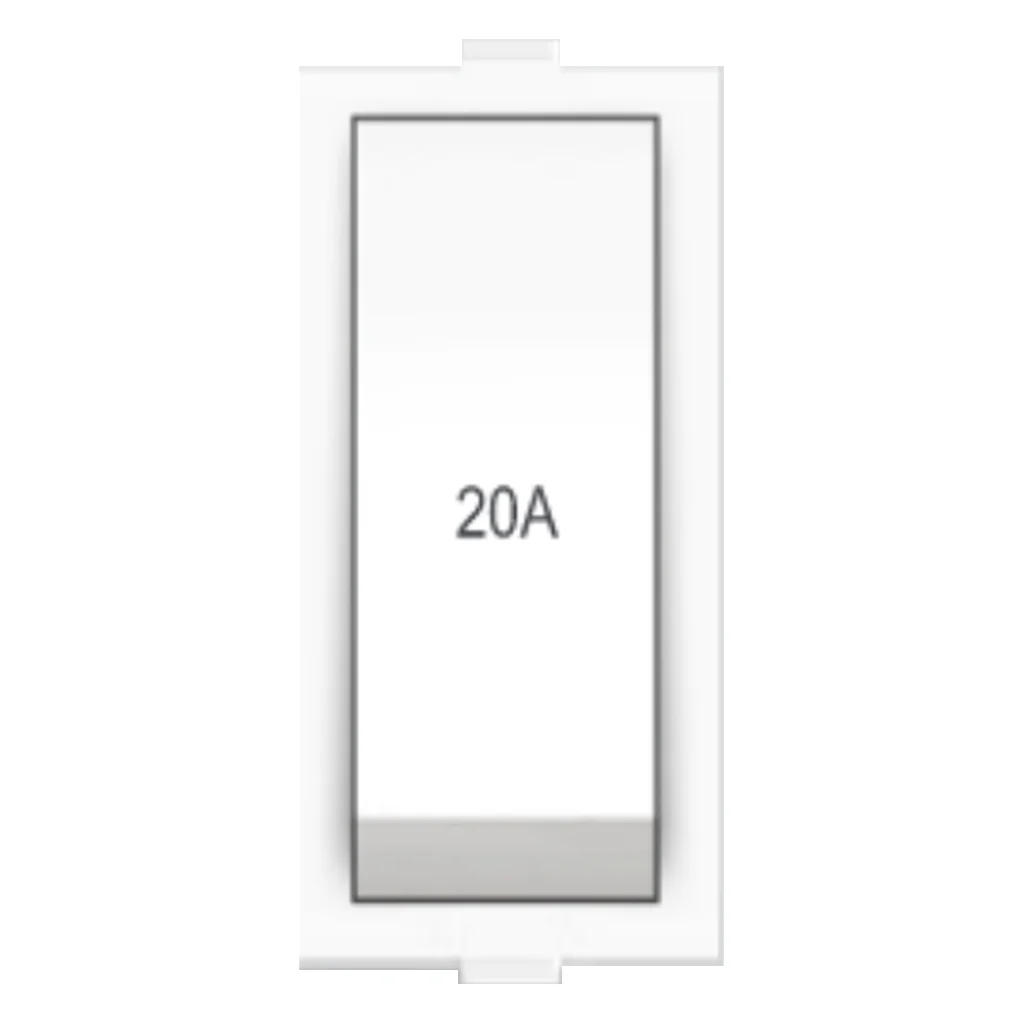 Fybros Wood-em Modular One Way Switch One Module 20Amp White W10011