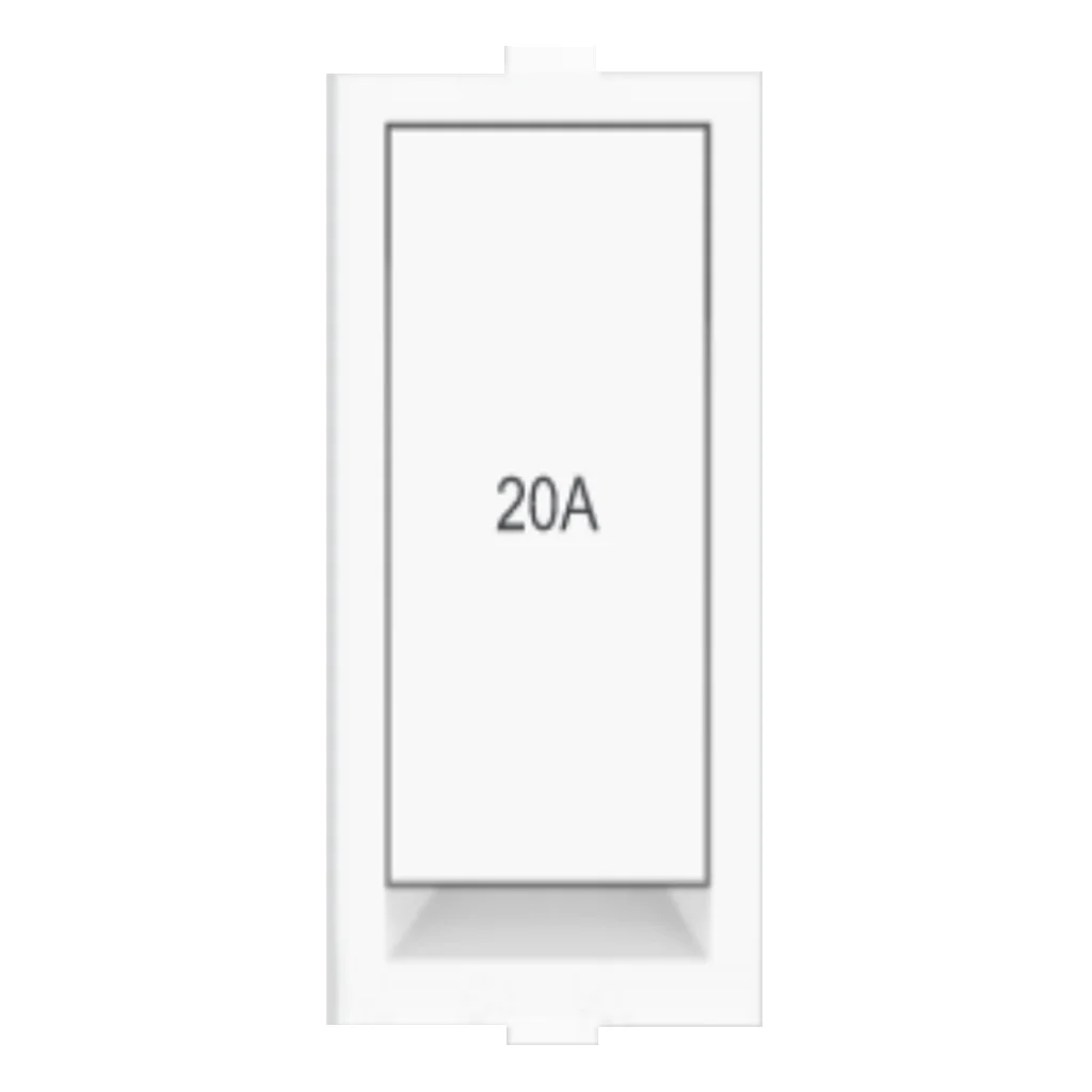 Fybros Wood-em Modular One Way Switch One Module 20Amp White W90009