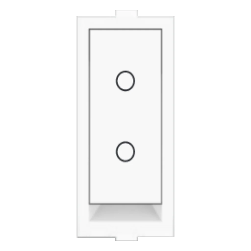 Fybros Wood-em Modular Two Way Switch One Module 10Amp White W90002