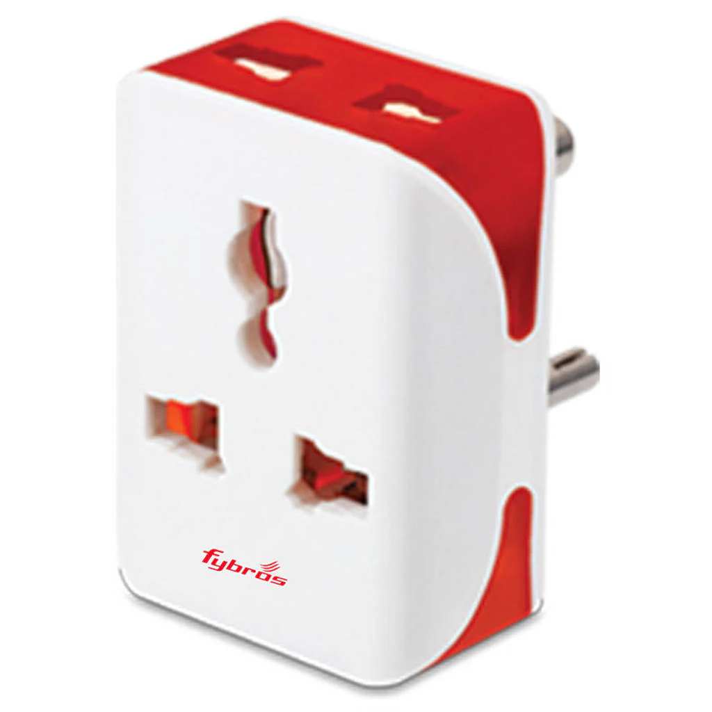 Fybros Zine Maxx 3 Pin Travel Universal Adaptor 8080