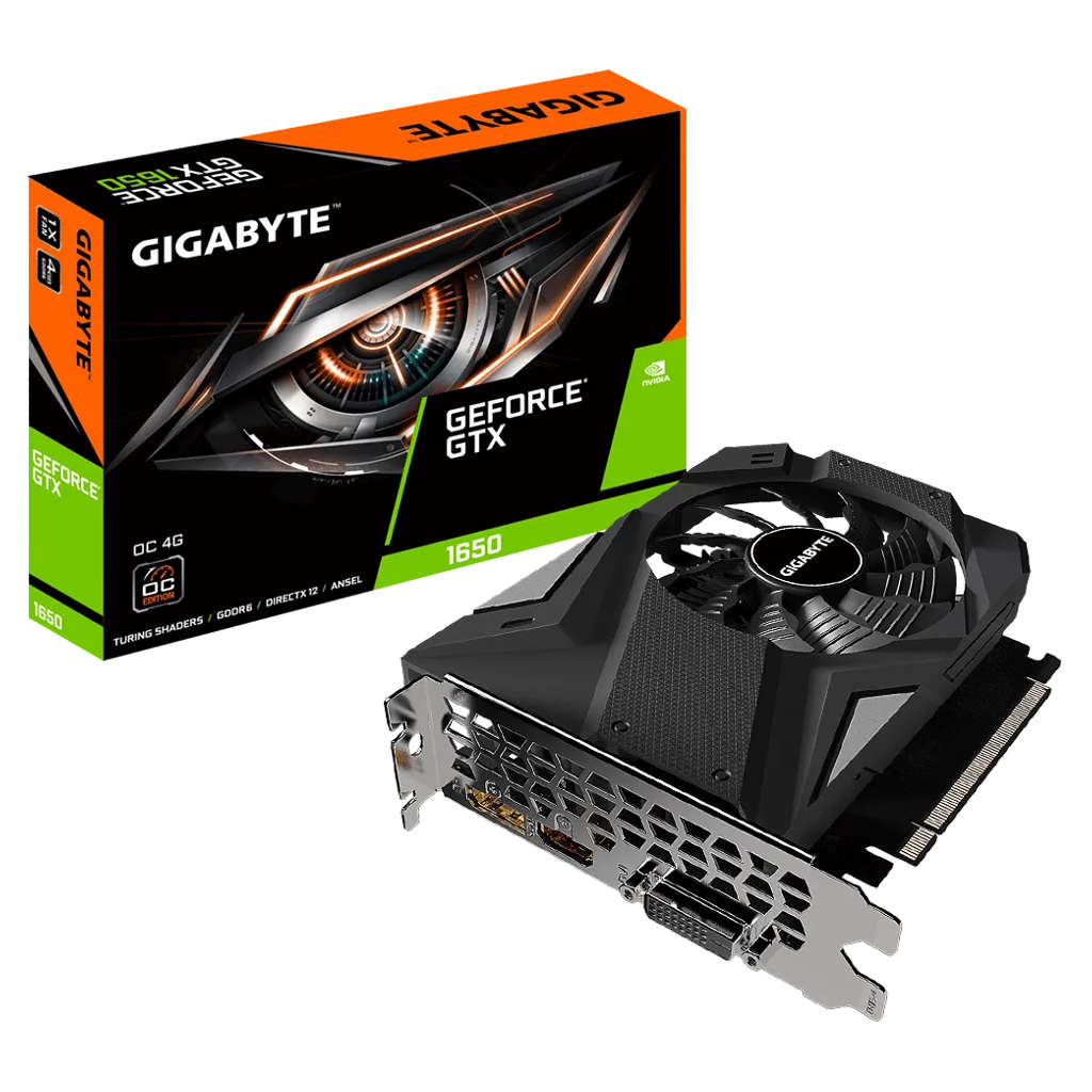 Gigabyte GeForce GTX 1650 OC 4GB DDR6 Graphics Card Windforce Fan GV-N1656OC-4GD