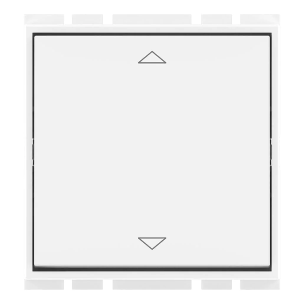 GM Flatino 10AX 2 Way Switch 2 Module Glossy White AC 2 338