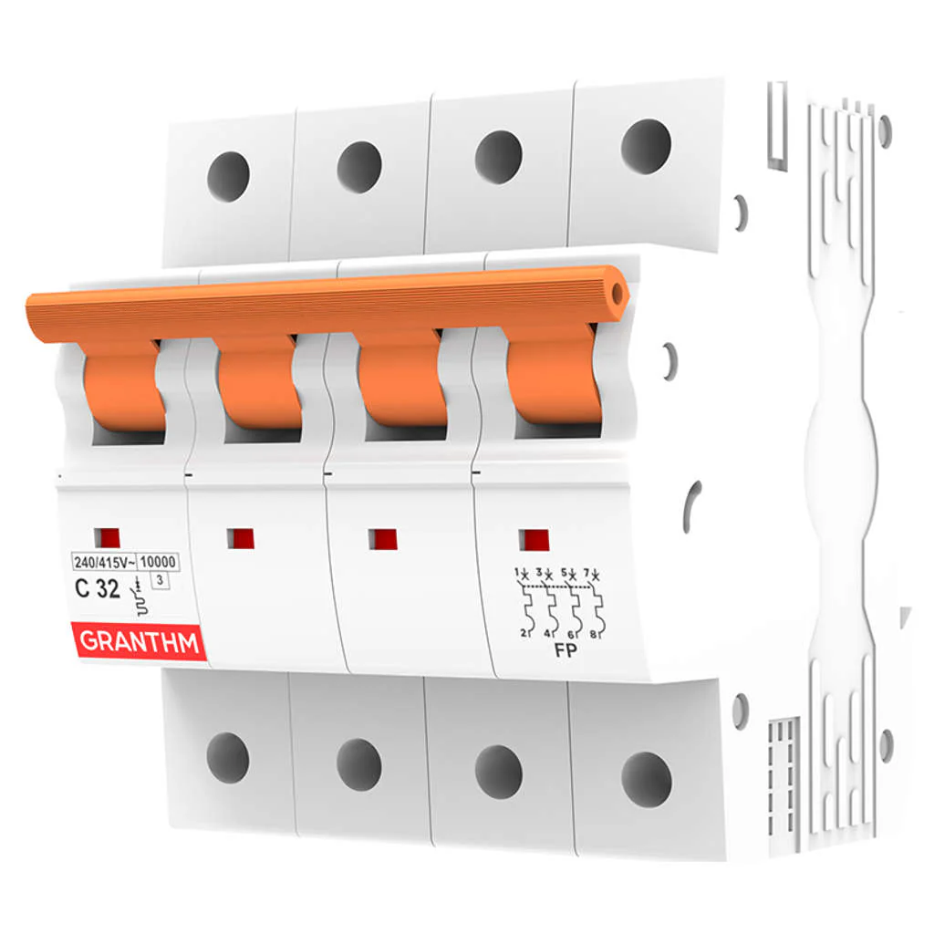 Granthm Connect Series Four Pole MCB 40 Amps GMC 6006.1