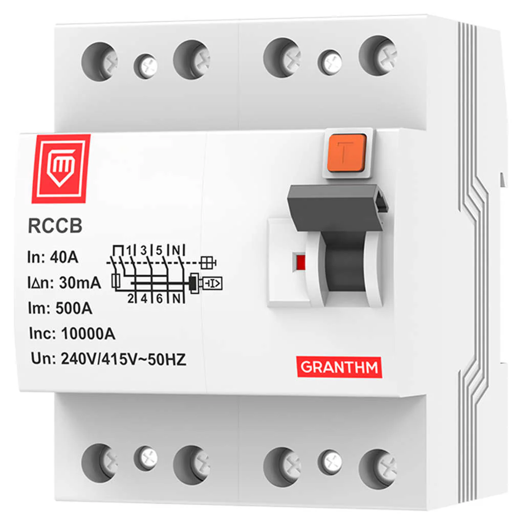 Granthm Connect Series Four Pole RCCB 63 Amps 30mA GMC 6016
