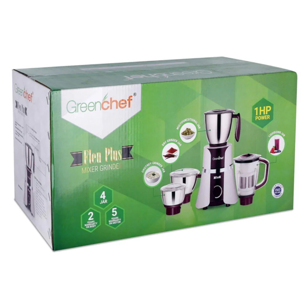 Greenchef Flen Plus Mixer Grinder 4 Jars - Image 4