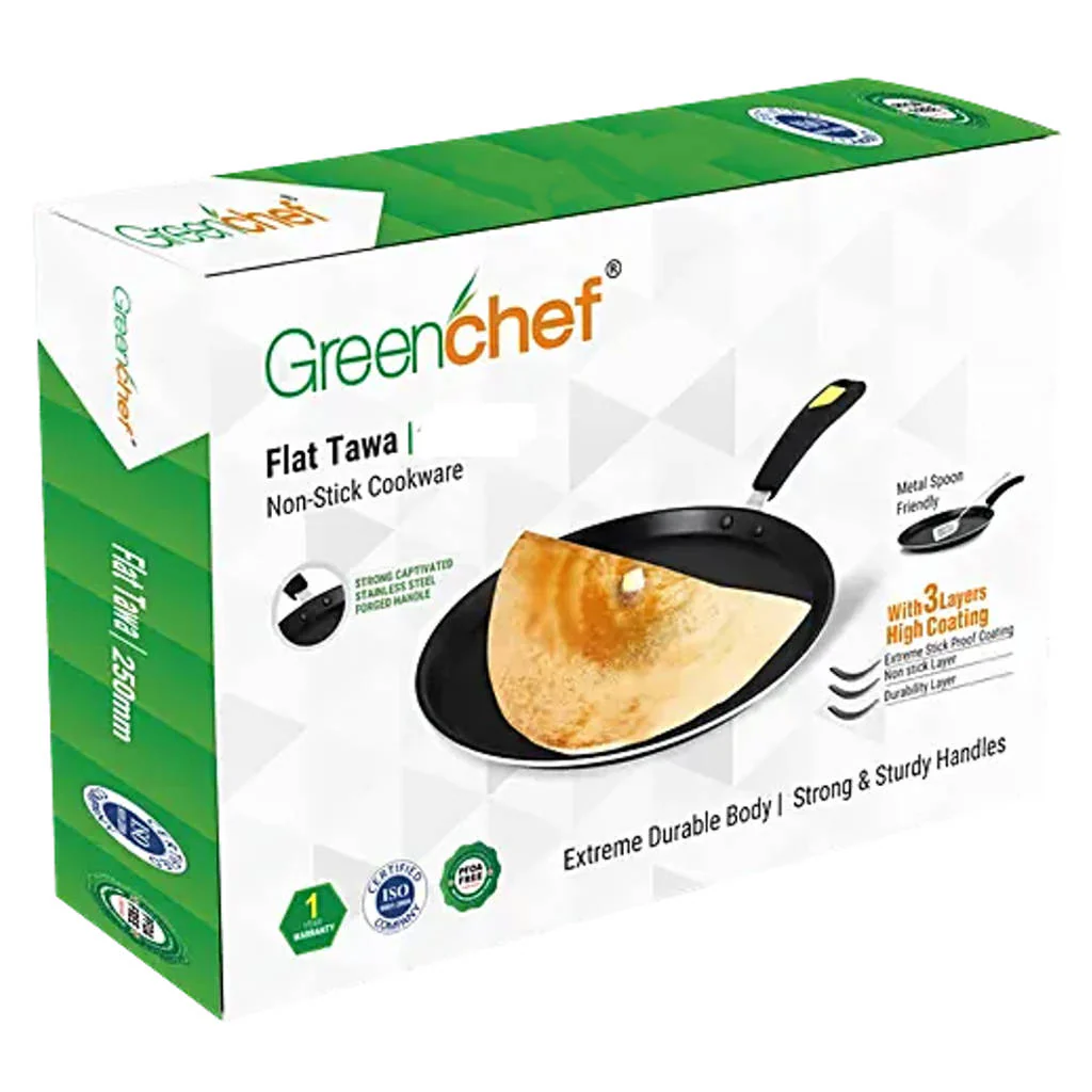 Greenchef Namo Non Stick Flat Tawa 310 mm - Image 3