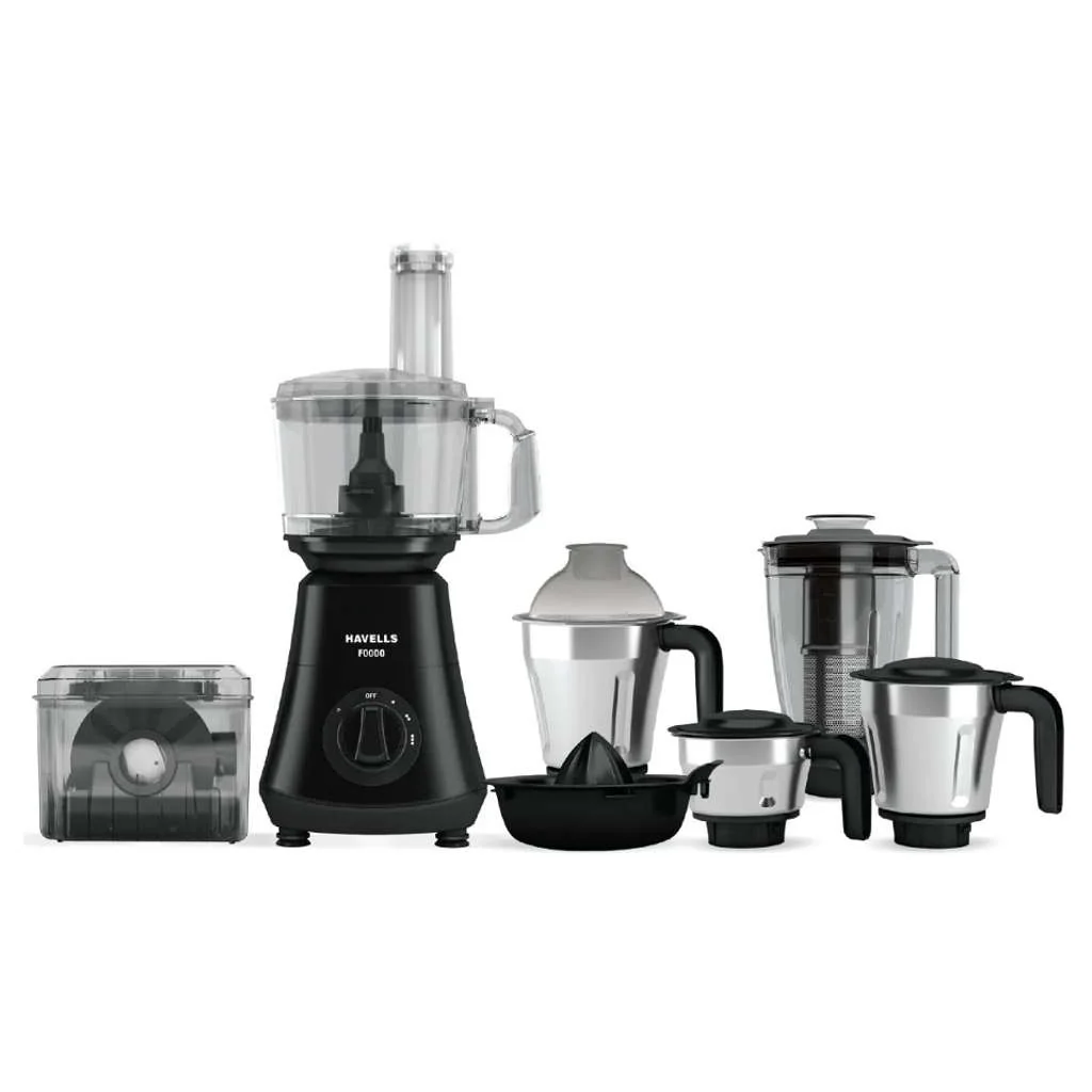 Havells Foodo Mixer Grinder With 5 Jars 750W Black GHFFPEVE075