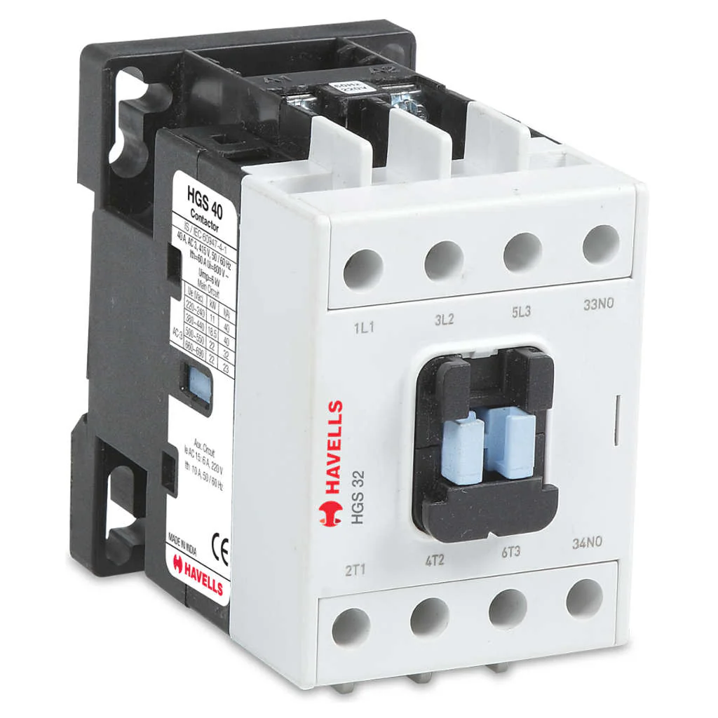 Havells HGS 25 Power Magnetic Contactors With AC Coil 3 Pole 1NC Frame2