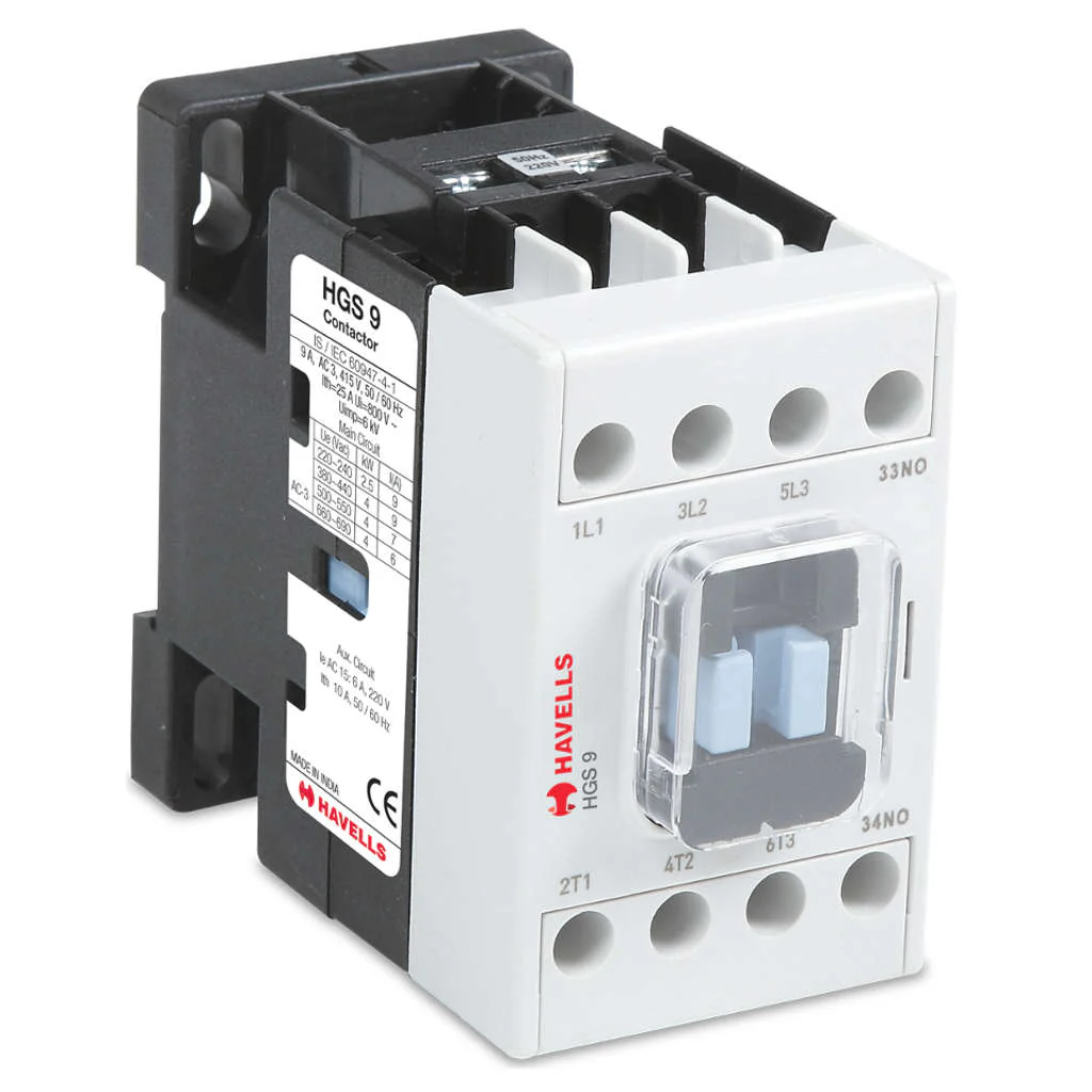Havells HGS 9 Power Magnetic Contactors With AC Coil 3 Pole 3 Pole Frame1