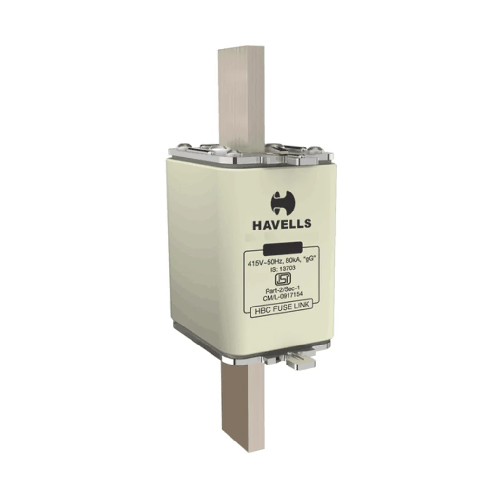 Havells Hibreak HBC Fuse Link (DIN Type) IS Size (00) 6A – 160A 415V 80kA
