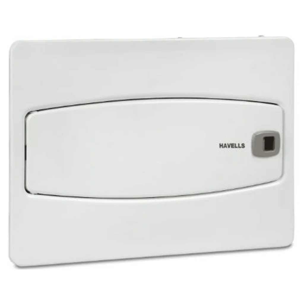 Havells QVE Plus SPN Distribution Board Double Door 12 Way Super White DHDMSHODOW12