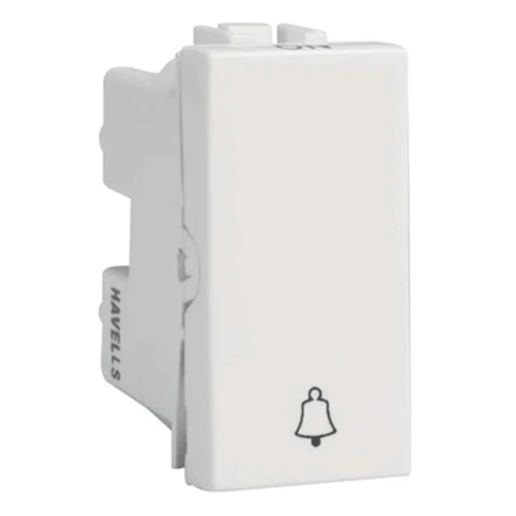 Havells REO 10A Bell Push Switch 1 Way AHBSBXW101