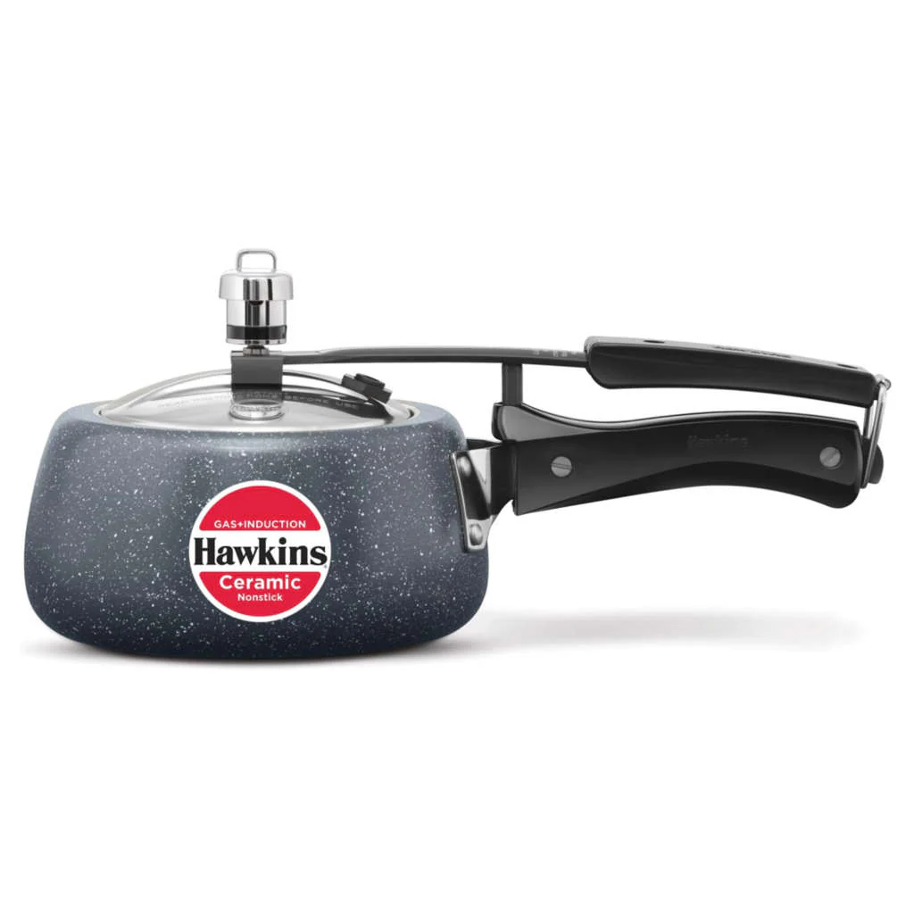 Hawkins Ceramic Nonstick Pressure Cooker 1.5 Litre ICC 15