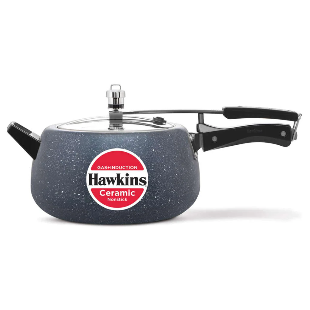 Hawkins Ceramic Nonstick Pressure Cooker 5 Litre ICC 50