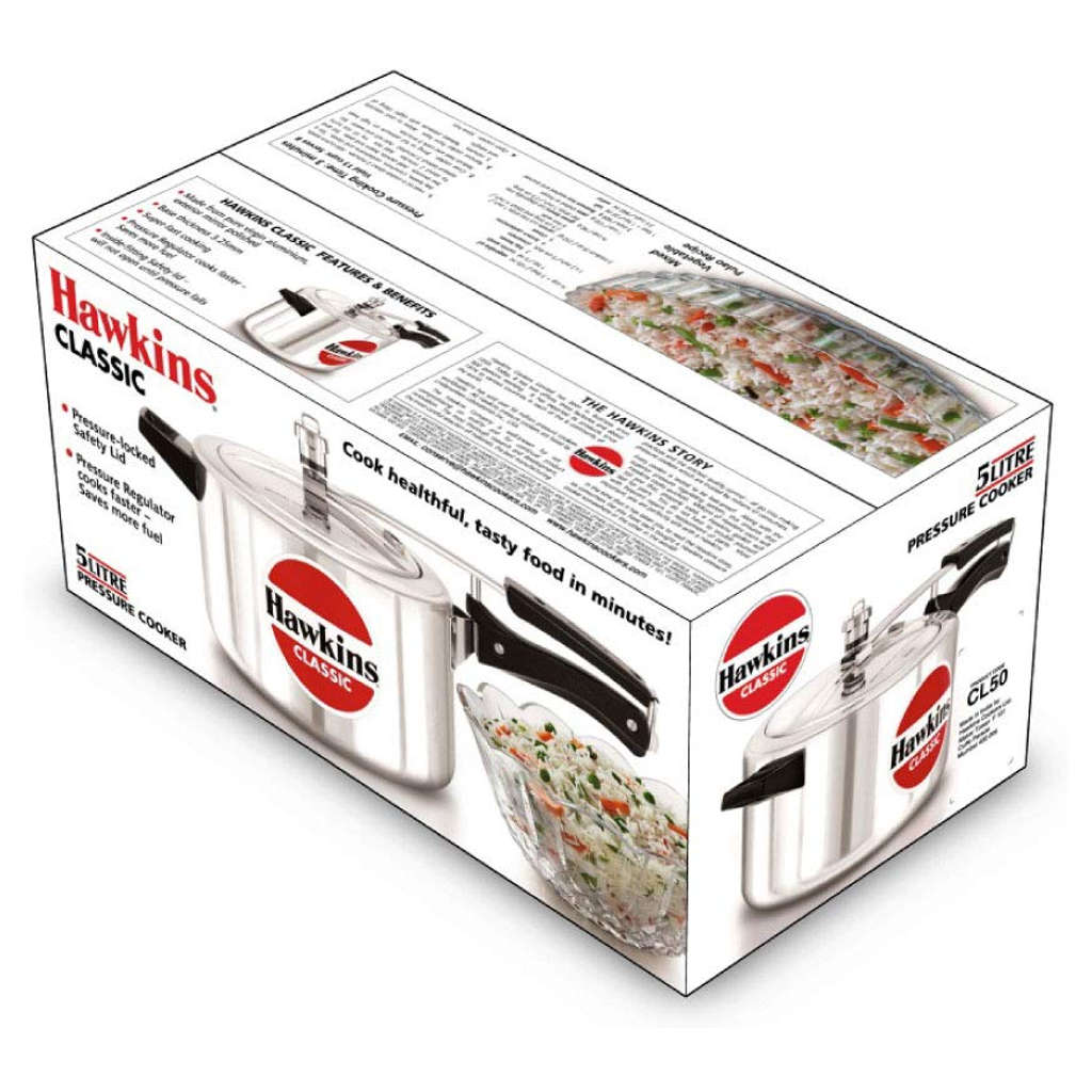 Hawkins Classic Pressure Cooker 5 Litre CL 50 - Image 2