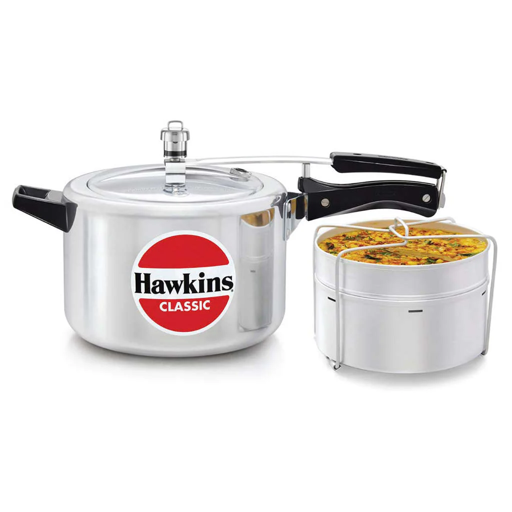 Hawkins Classic Pressure Cooker With Aluminium Separator 5 Litre CL 51
