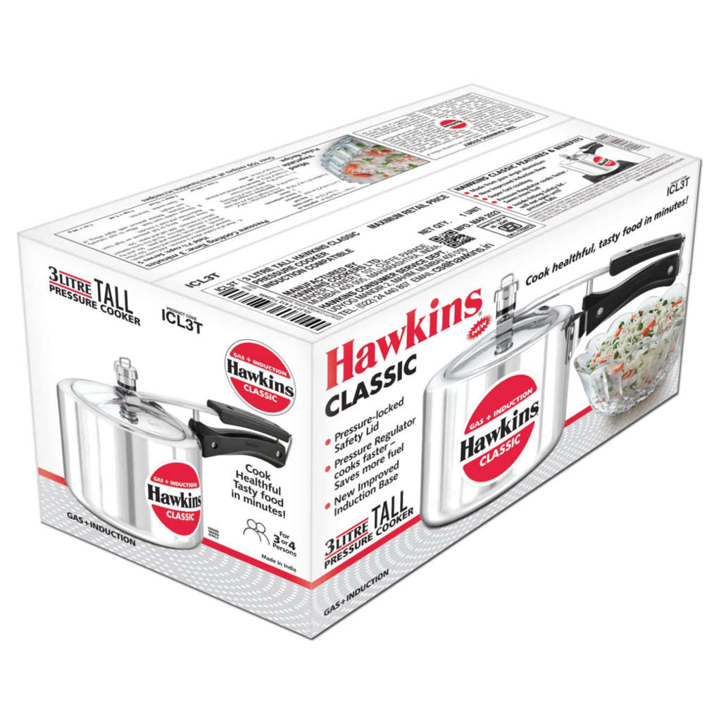 Hawkins Classic Tall Pressure Cooker 3 Litre ICL 3T - Image 3