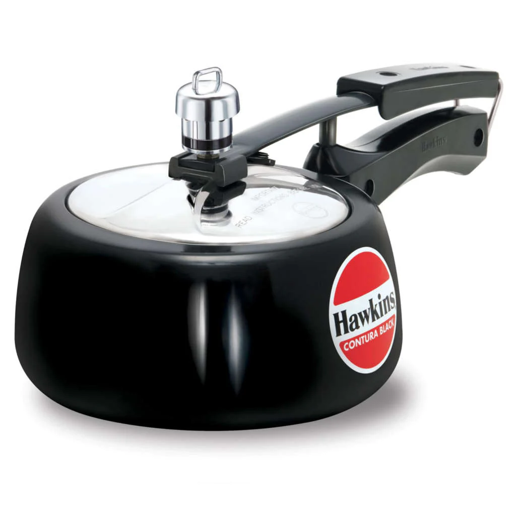 Hawkins Contura Black Pressure Cooker 1.5 Litre CB 15