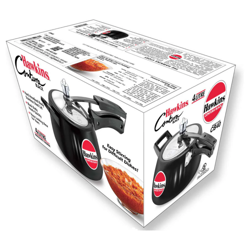 Hawkins Contura Black Pressure Cooker 4 Litre CB 40 - Image 2