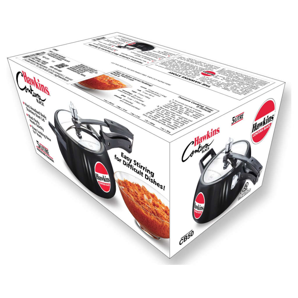 Hawkins Contura Black Pressure Cooker 5 Litre CB 50 - Image 2