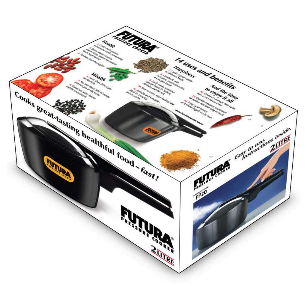 Hawkins Futura Hard Anodised Pressure Cooker 2 Litre FP 20 - Image 2