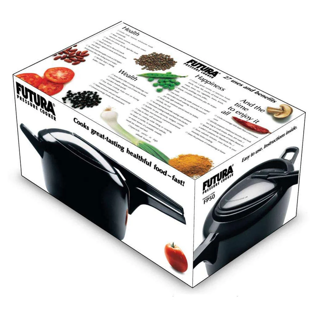 Hawkins Futura Hard Anodised Pressure Cooker 5 Litre FP 50 - Image 2