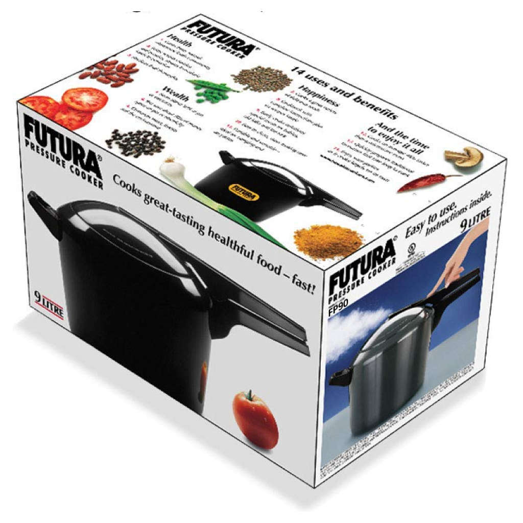 Hawkins Futura Hard Anodised Pressure Cooker 9 Litre FP 90 - Image 2