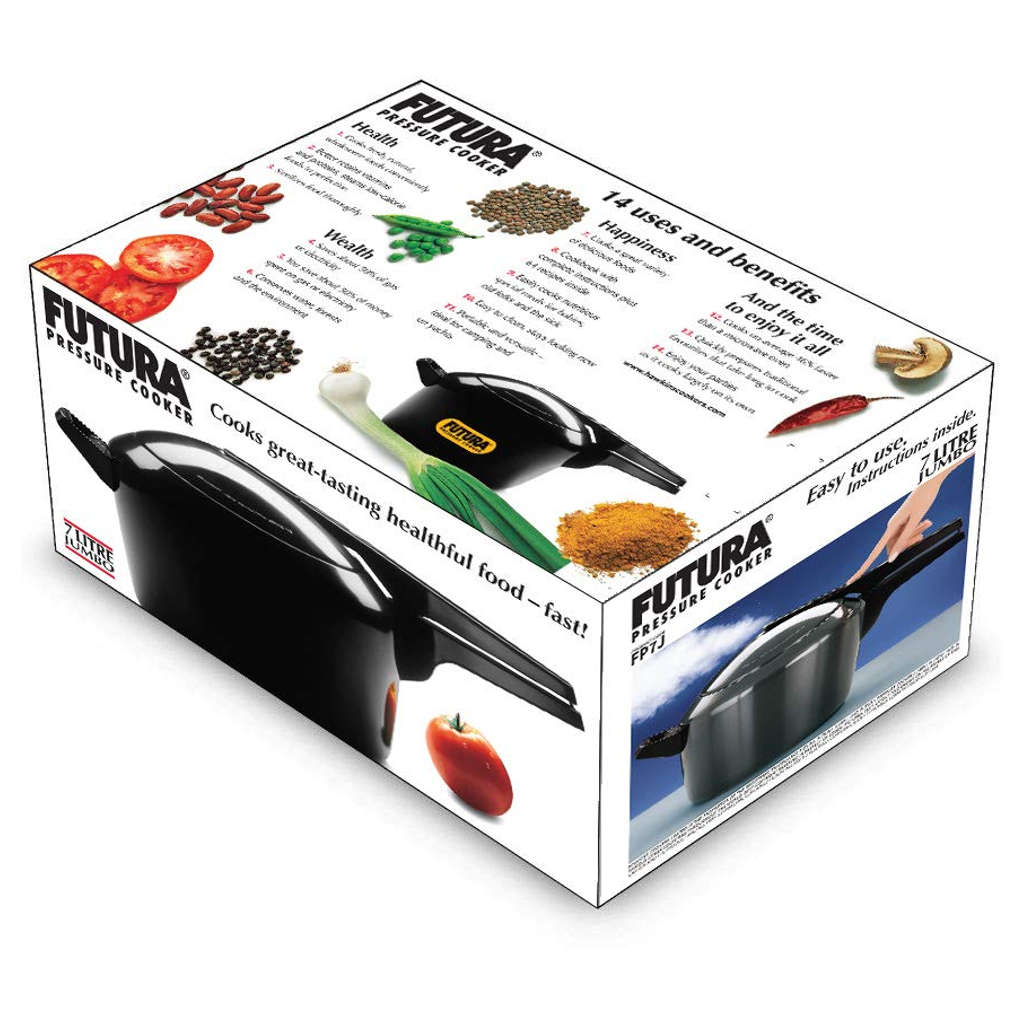 Hawkins Futura Jumbo Hard Anodised Pressure Cooker 7 Litre FP 7J - Image 2