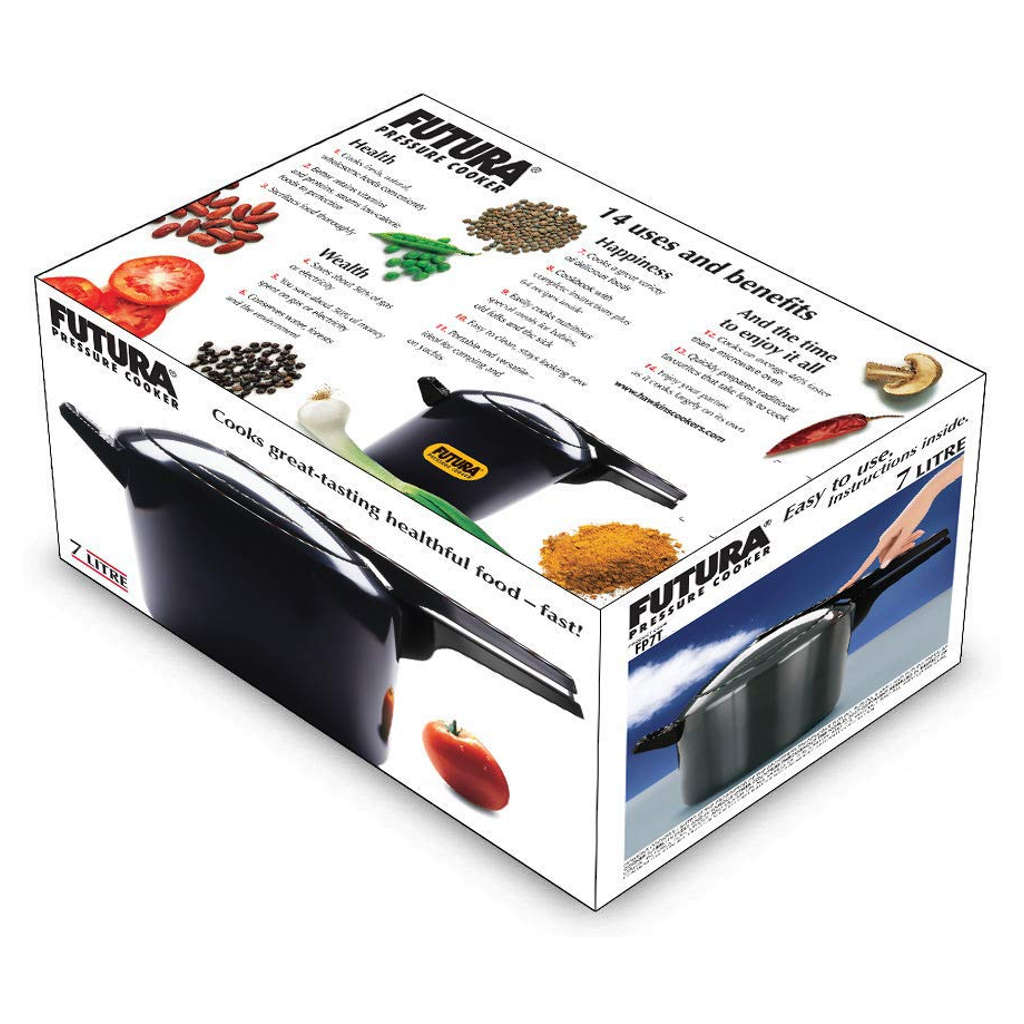 Hawkins Futura Tall Hard Anodised Pressure Cooker 7 Litre FP 7T - Image 2