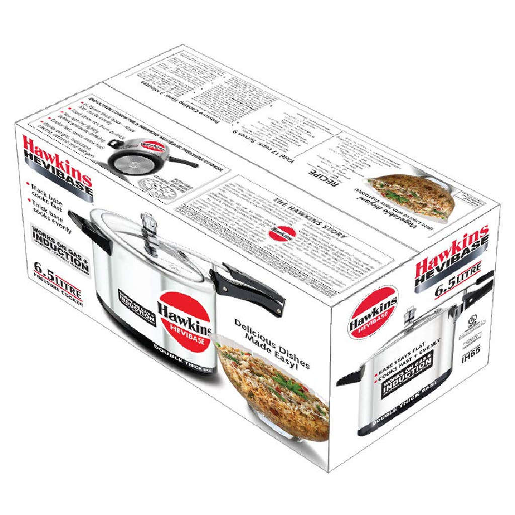 Hawkins Hevibase Pressure Cooker 6.5 Litre IH 65 - Image 2