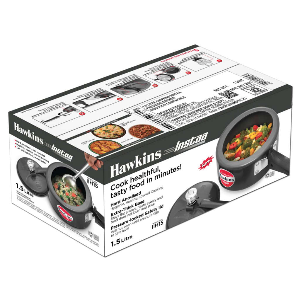 Hawkins Instaa Pressure Cooker 1.5 Litre IIH 15 - Image 2