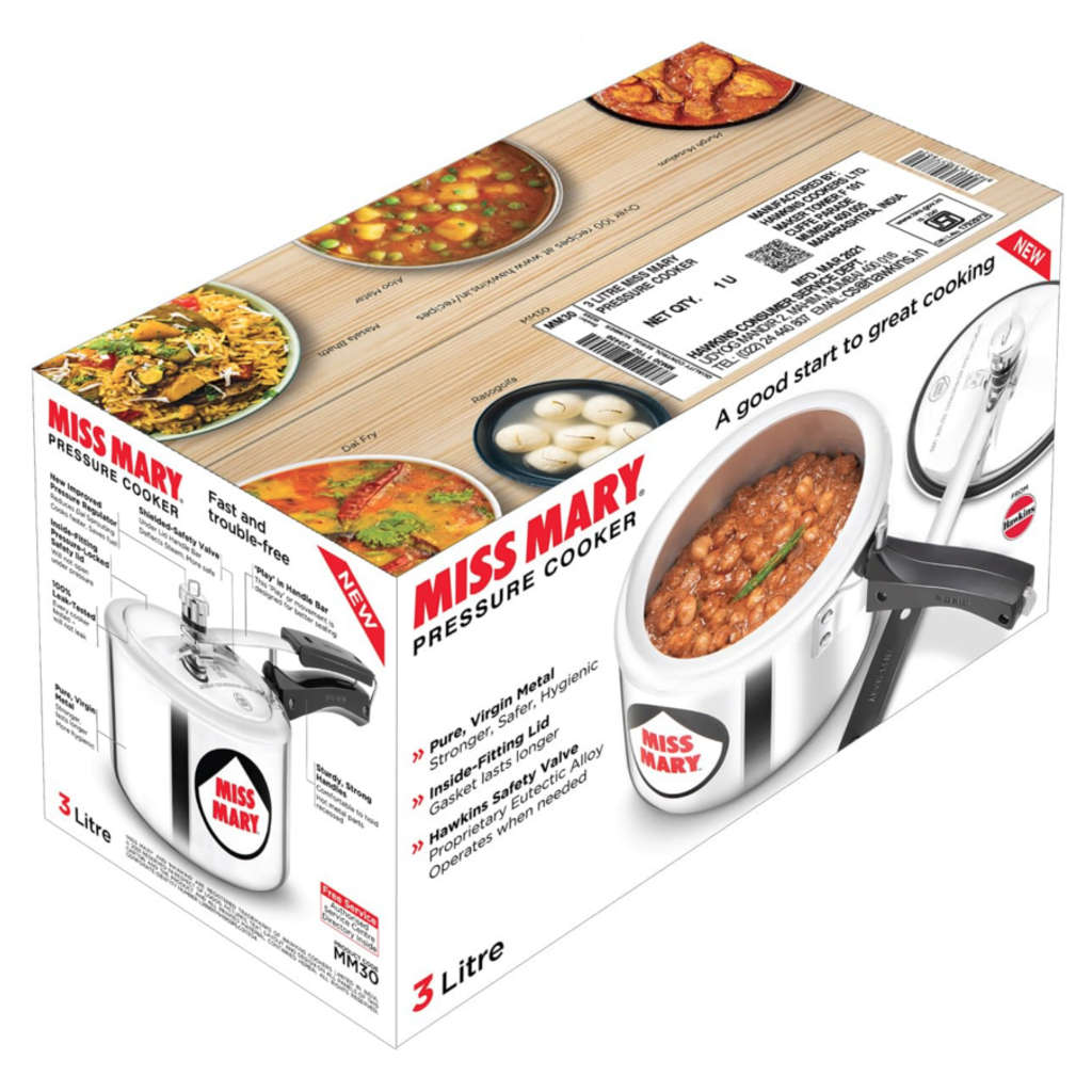 Hawkins Miss Mary Pressure Cooker 3 Litre MM 30 - Image 4