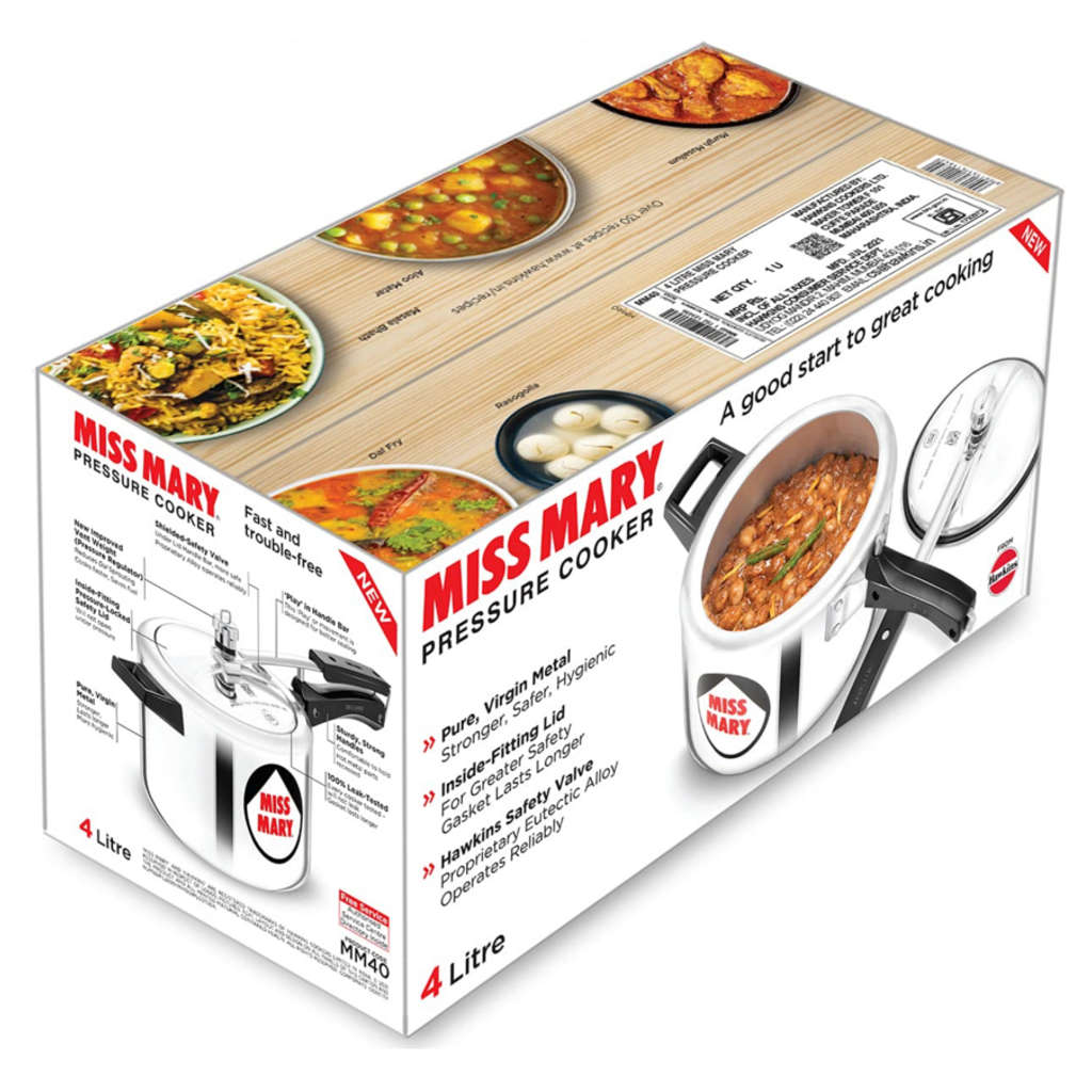 Hawkins Miss Mary Pressure Cooker 4 Litre MM 40 - Image 4